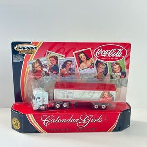 NIB Matchbox Coca-Cola Calendar Girls Jan/Feb 1947 Semi Truck 1:64 Die-Cast